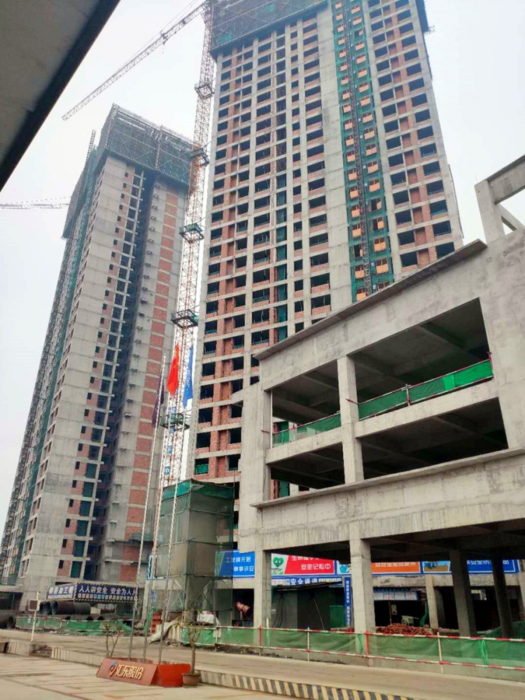 富順二中棚改項目主體通過驗收進入室內、外墻施工階段