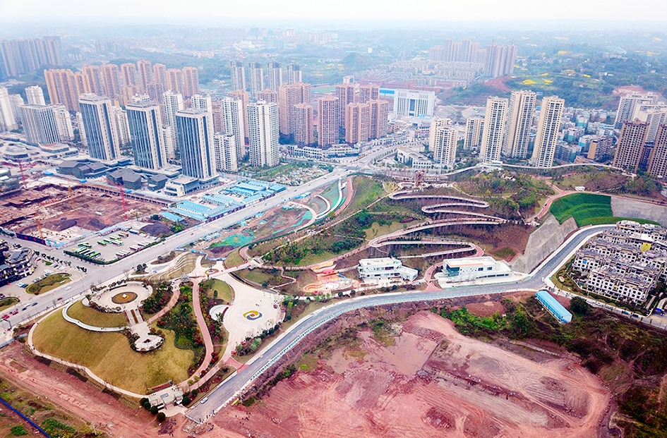 高峰公園項目于2021年春節建成實現開園