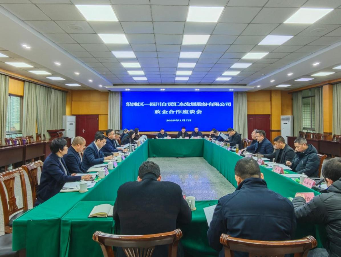 政企同心 聚力同行 | 自貢市沿灘區人民政府和四川自貢匯東發展股份有限公司舉行政企合作座談會